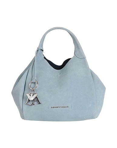 EMPORIO ARMANI Handbag Light blue 100% Cow leather