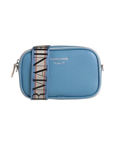 EMPORIO ARMANI Across-body bag Slate blue 100% Polyurethane