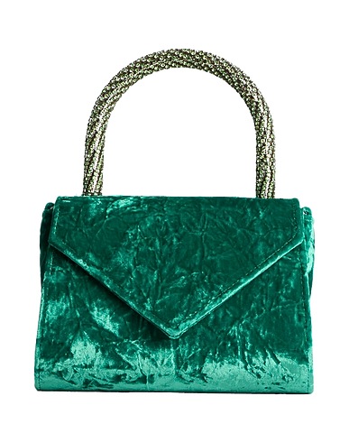 GEDEBE Handbag Emerald green Textile fibers