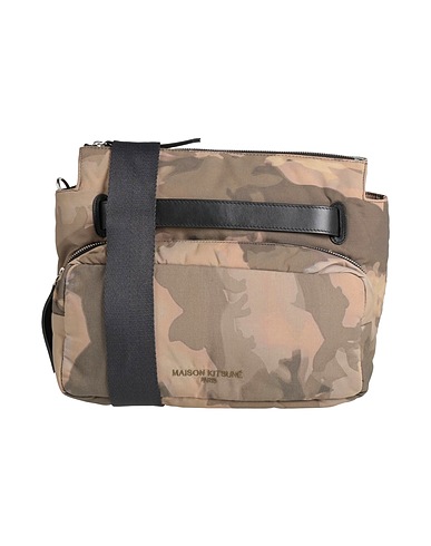 MAISON KITSUNÉ Across-body bag Military green 100% Nylon