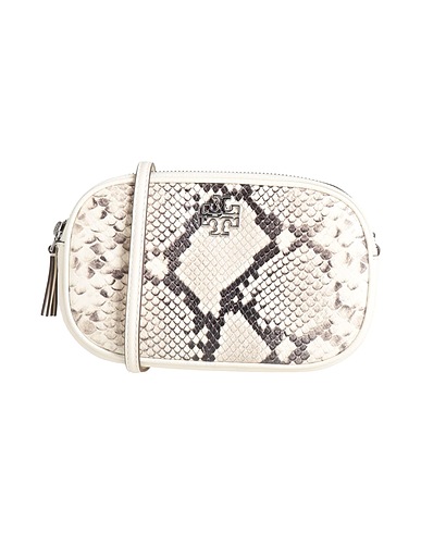 TORY BURCH Across-body bag Cream Textile fibres