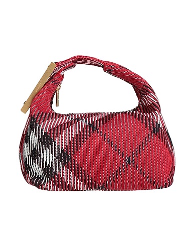 BURBERRY Handbag Brick red 100% Polyamide, Cotton, Polyurethane