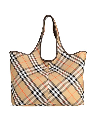 BURBERRY Handbag Sand 100% Cotton