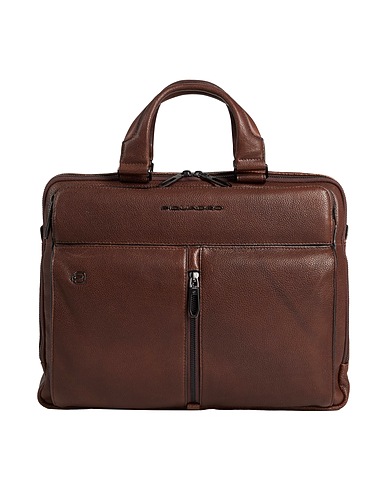 PIQUADRO Borsa a mano Testa di moro Pelle di bovino, EVA (Etilene - Vinil - Acetato), Nylon, Poliestere, Metallo