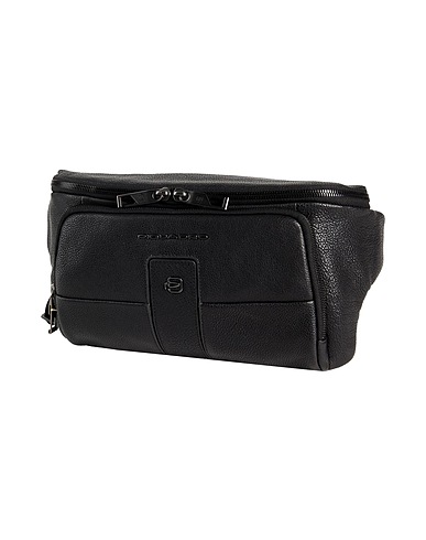 PIQUADRO Belt Bags Black Cow leather, EVA (Ethylene - Vinyl - Acetate), Nylon, Polyester, Metal