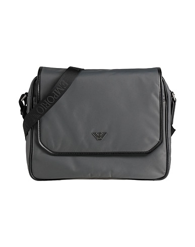 EMPORIO ARMANI Cross-body bags Grey 100% Polyamide, Polyurethane, Polyester