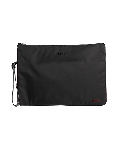 KITON Handbag Black 90% Polyamide, 10% Polyacrylic