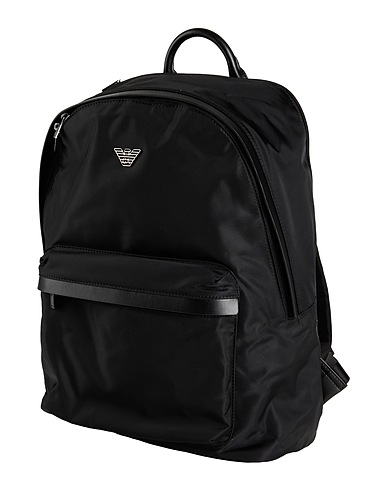 EMPORIO ARMANI Backpacks Black 100% Polyamide, Polyurethane, Polyester