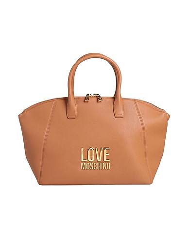 LOVE MOSCHINO Handbag Camel Leather