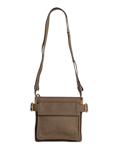 BURBERRY Shoulder bag Military green 65% Recycled polyester, 35% Cotton