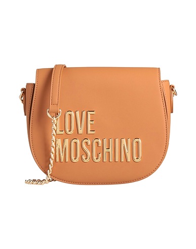 LOVE MOSCHINO Cross-body bags Camel 100% Polyurethane