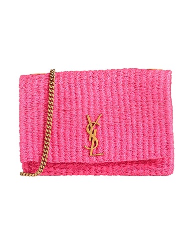 SAINT LAURENT Across-body bag Fuchsia Textile fibres