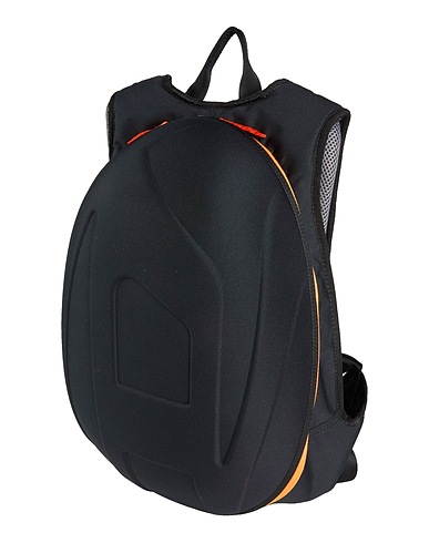 DIESEL Rucksacks Black 100% Polyester, Zinc, Iron