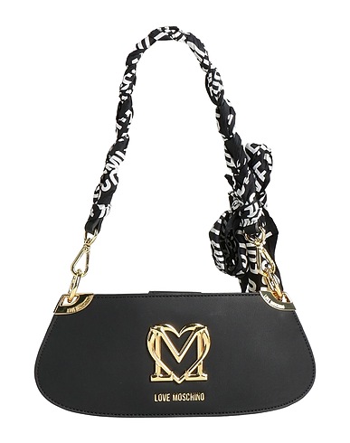 LOVE MOSCHINO Τσάντα χειρός Μαύρο 100% Πολυουρεθάνη