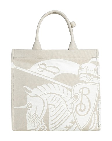 BURBERRY Handbag Light grey 59% Polyurethane, 41% Cotton