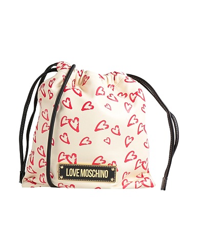 LOVE MOSCHINO Across-body bag Ivory 100% Polyurethane