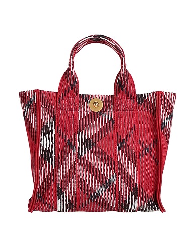 BURBERRY Handbag Red 100% Polyamide, Cotton, Polyurethane