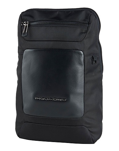 PIQUADRO Belt Bags Black Cow leather, EVA (Ethylene - Vinyl - Acetate), Nylon, Metal, P.E.T. recycled polyester
