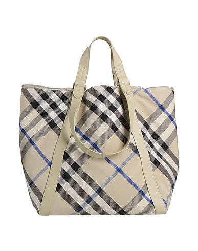 BURBERRY Shoulder bag Sand Textile fibres, Leather