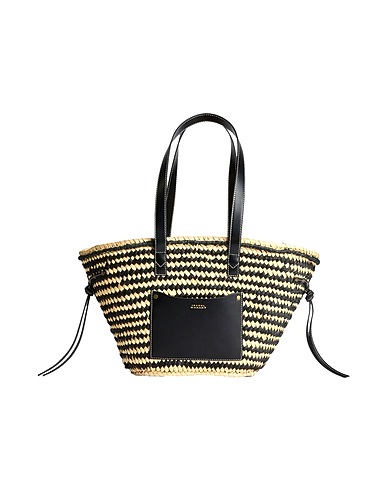 ISABEL MARANT Handbag Beige 100% Straw, Polyurethane