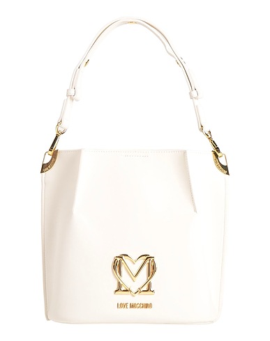 LOVE MOSCHINO Handbag Ivory 100% Polyurethane