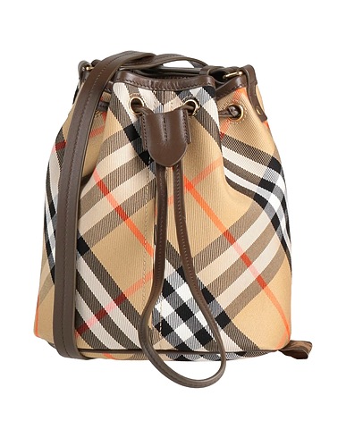 BURBERRY Across-body bag Camel 100% Cotton, Calfskin