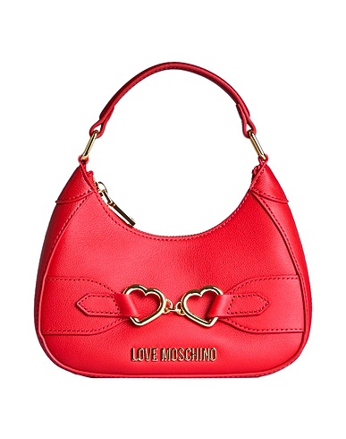 LOVE MOSCHINO Handbag Red 70% Calfskin, 30% Polyurethane
