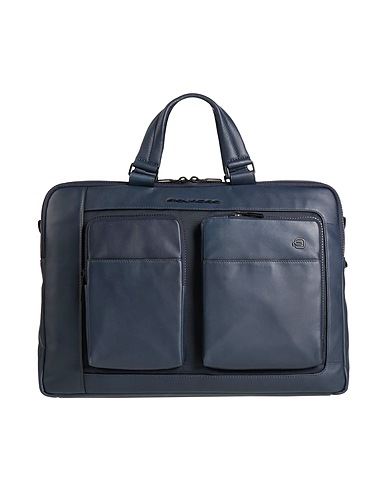 PIQUADRO Handbag Midnight blue Cow leather, EVA (Ethylene - Vinyl - Acetate), Nylon, Polyester, Metal