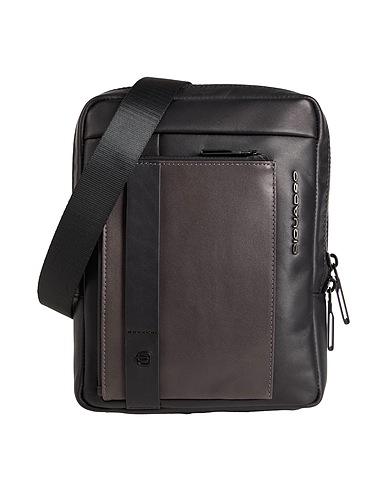 PIQUADRO Across-body bag Black Leather