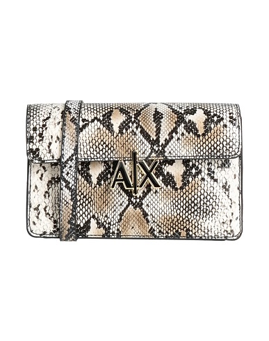 ARMANI EXCHANGE Across-body bag Beige 100% Polyester, Polyurethane