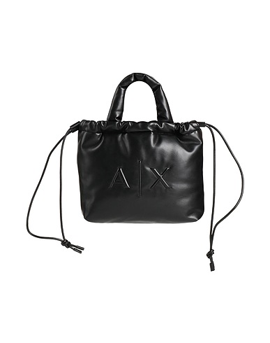 ARMANI EXCHANGE Handbag Black 100% Polyester, Polyurethane