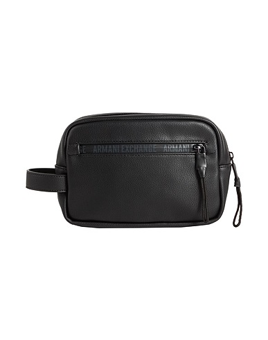ARMANI EXCHANGE Beauty case Black 100% Polyester, Polyurethane