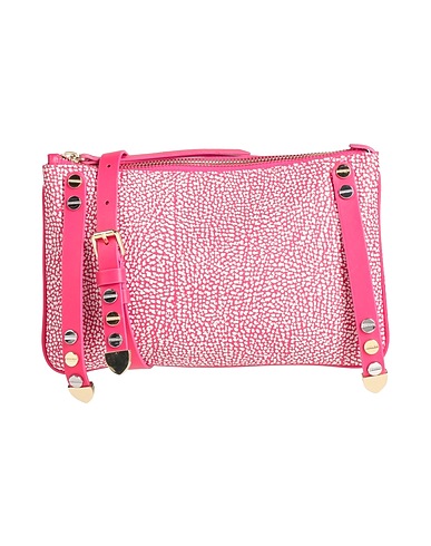 BORBONESE Across-body bag Fuchsia Leather