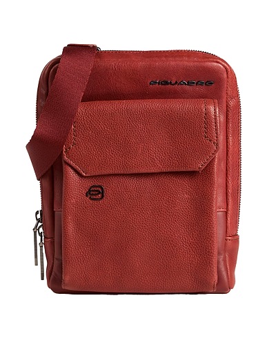 PIQUADRO Across-body bag Tan Cow leather, EVA (Ethylene - Vinyl - Acetate), Synthetic fibers, Metal
