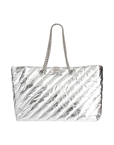 BALENCIAGA Shoulder bag Silver Textile fibers