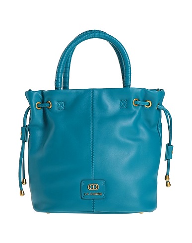 LA CARRIE Handbag Deep teal Leather