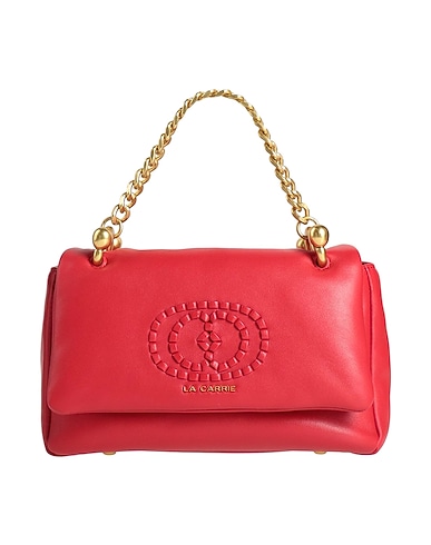 LA CARRIE Handbag Red Leather