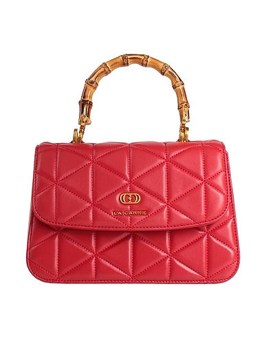 LA CARRIE Handbag Red Leather