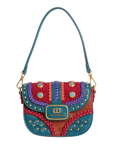 LA CARRIE Handbag Deep teal Leather