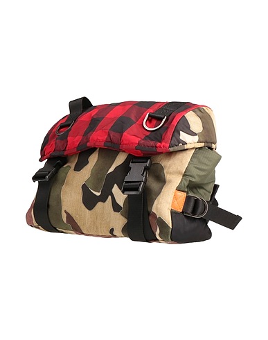 PALM ANGELS Rucksacks Military green Textile fibres