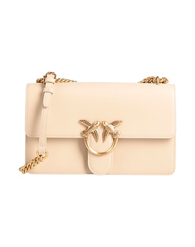 PINKO Across-body bag Beige 100% Calfskin