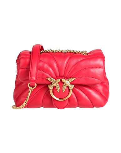 PINKO Across-body bag Red Sheepskin
