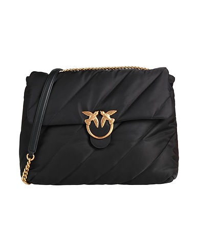 PINKO Umhängetasche Schwarz 90% Recyceltes nylon, 10% Polyurethan