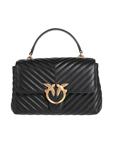 PINKO Handbag Black Sheepskin