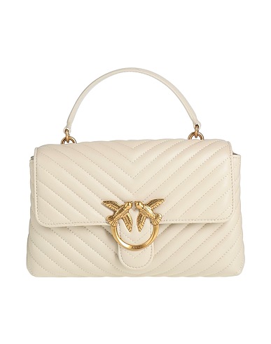 PINKO Handtasche Off white Schafleder