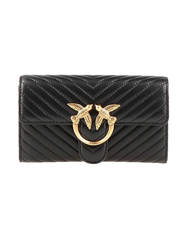 PINKO Handbag Black Sheepskin