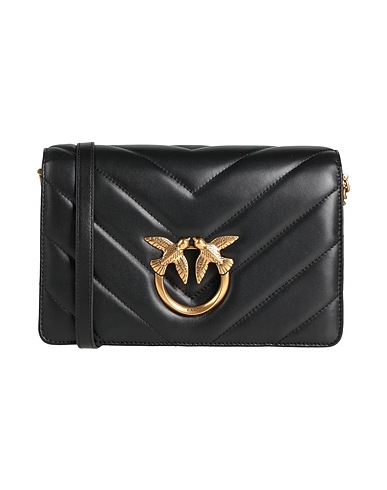 PINKO Cross-body bags Black Sheepskin