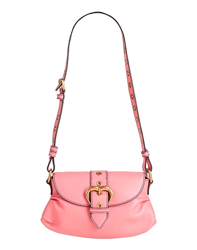 PINKO Handbag Salmon pink Calfskin