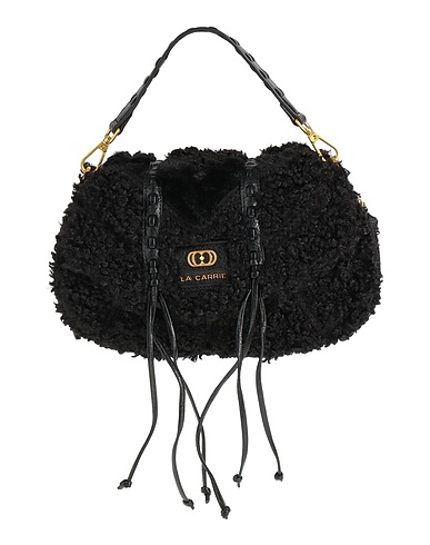 LA CARRIE Handbag Black Textile fibres