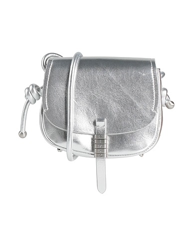 PINKO Cross-body bags Silver Leather